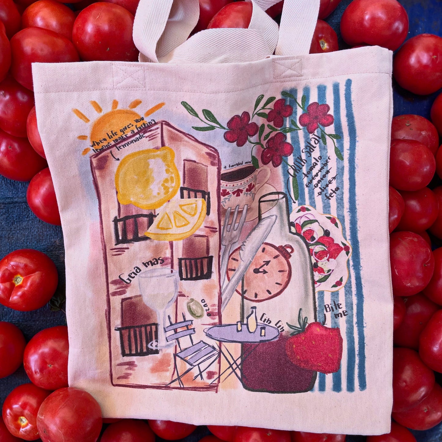 Greek Vibes tote