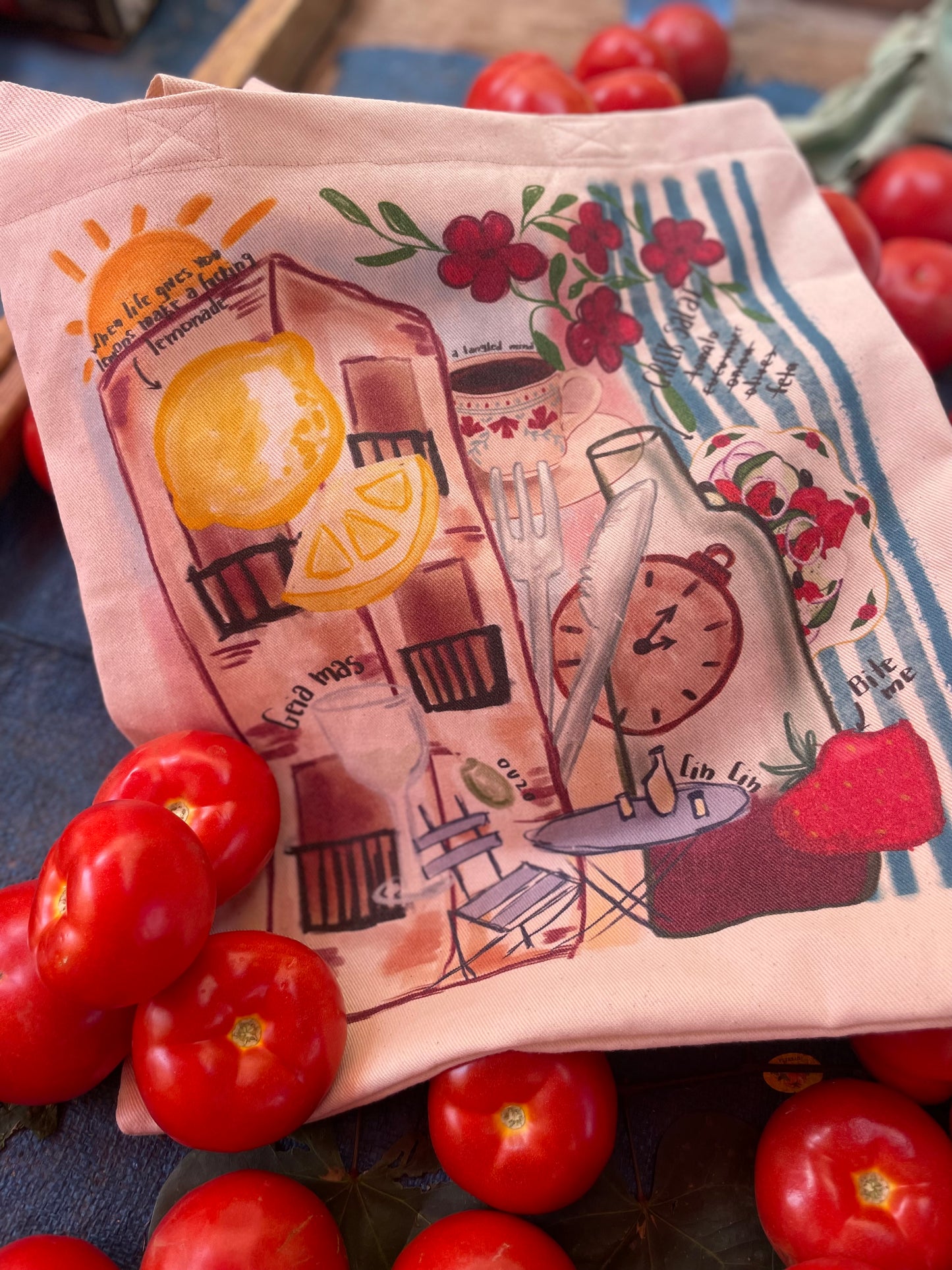 Greek Vibes tote