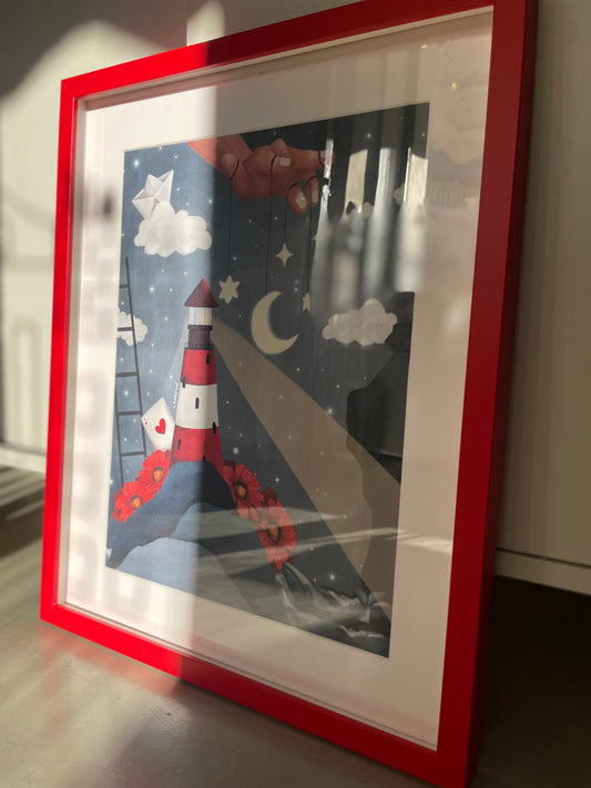 Lighthouse framed